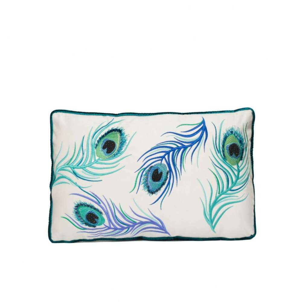 Pretty Peacock Feathers Cushion