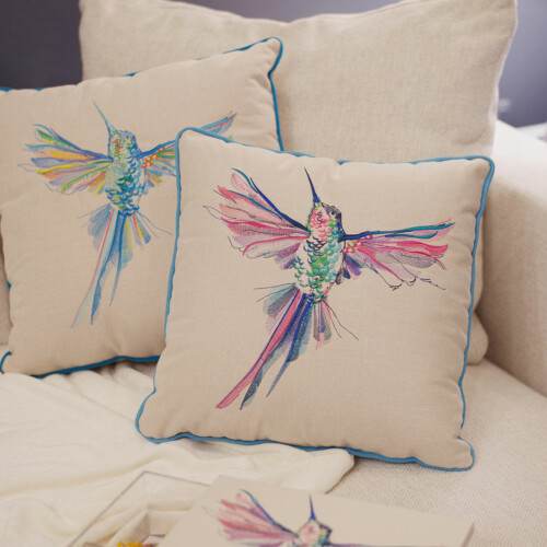 Calming Hummingbird Cushion