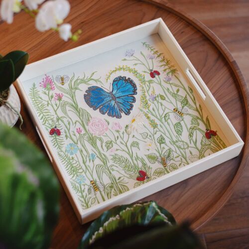 Large Spring Themed Prints Tray