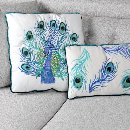 Lively Peacock Cushion