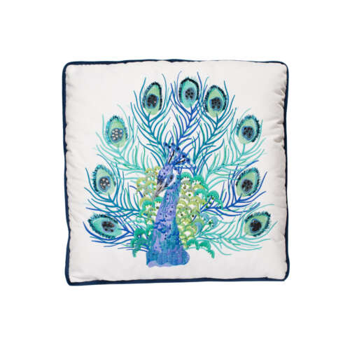 Lively Peacock Cushion