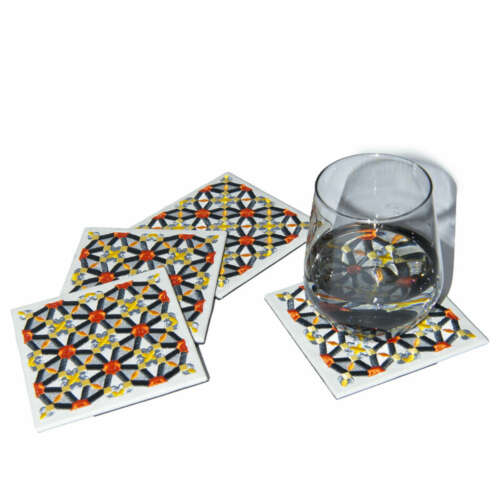 Oriental Coasters - Set of 4