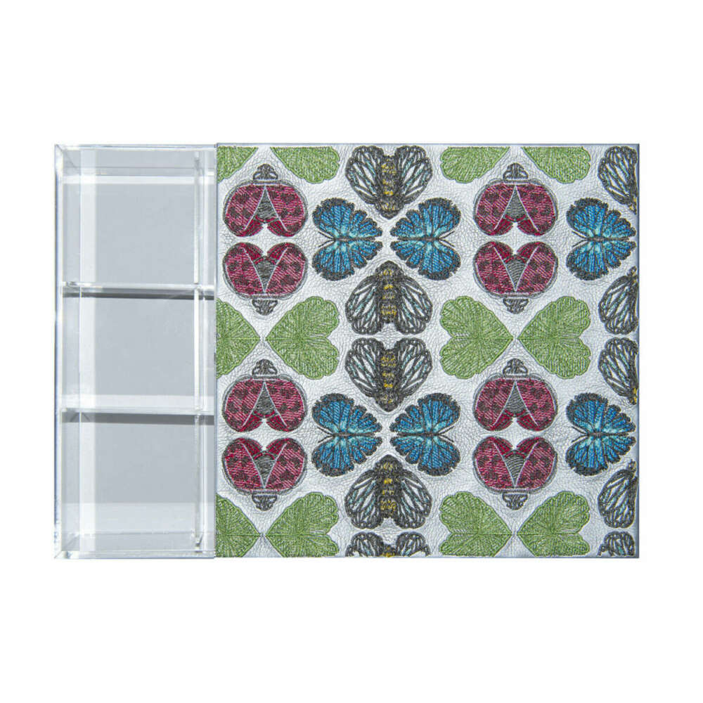 Teatime in the Spring Silver Acrylic Box