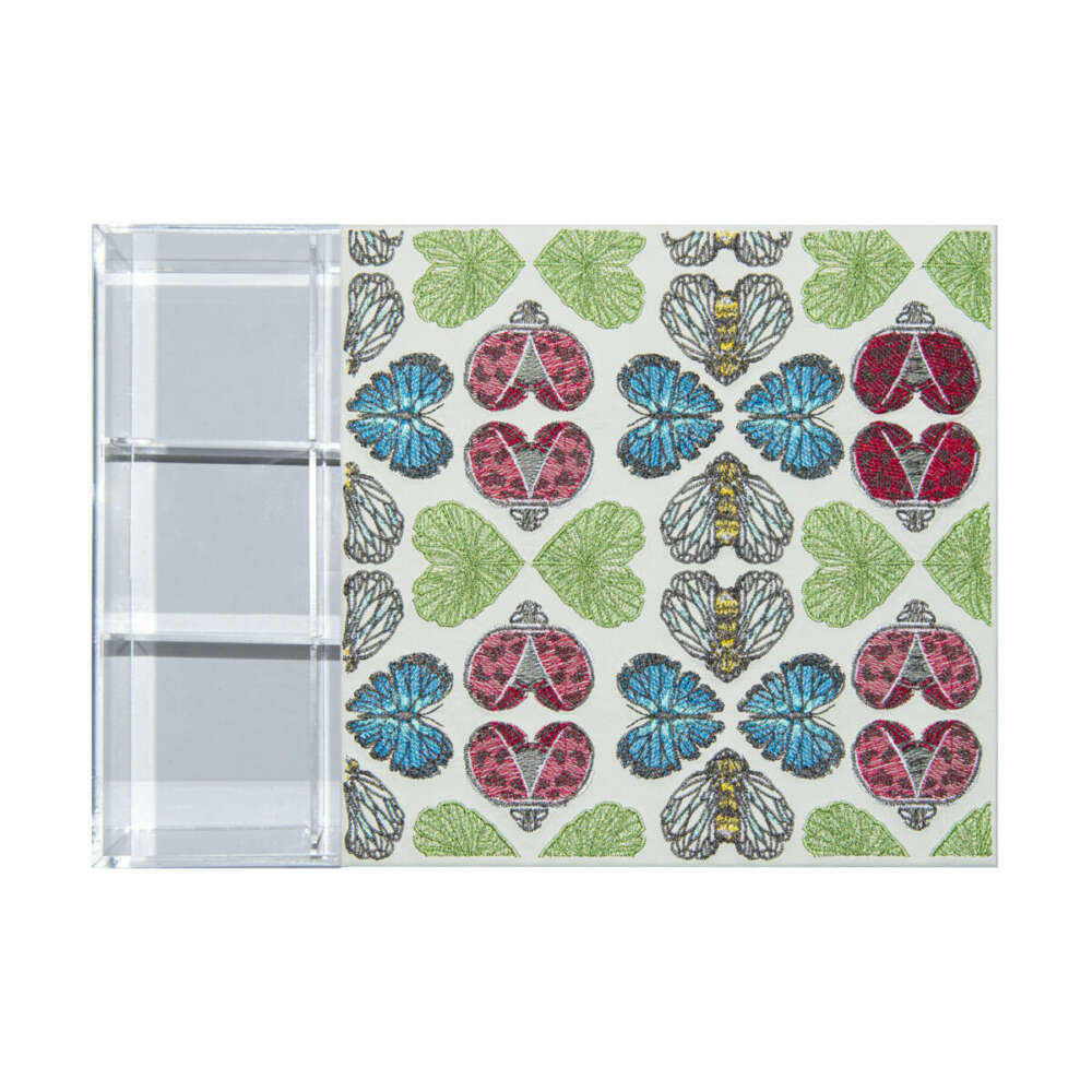 Teatime in the Spring Silver Acrylic Box