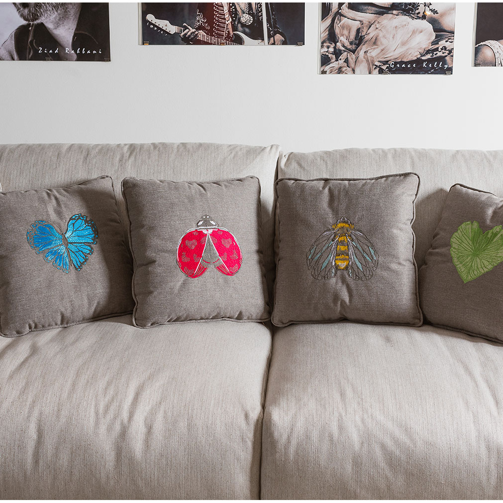 Blue Butterfly Cushion