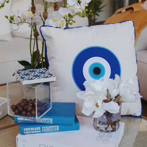 Off White Eye Cushion