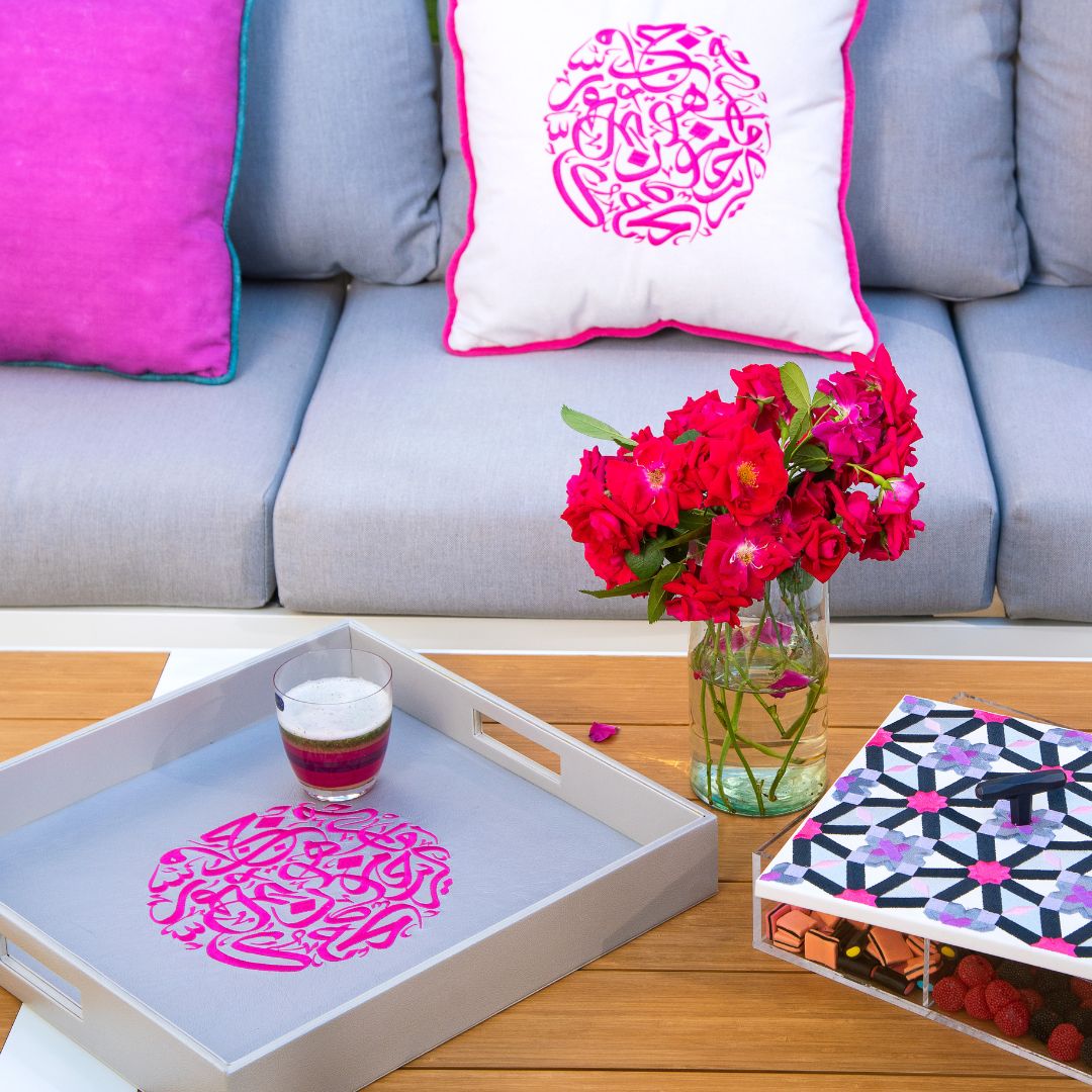 Round Calligraphy Tray - Image 2