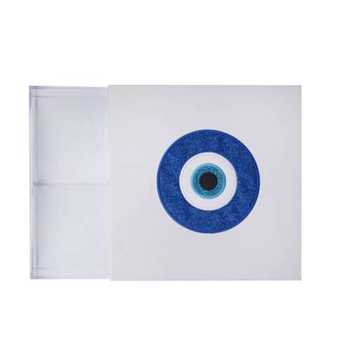 Eye glitter leather acrylic box