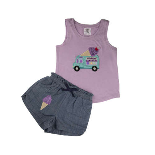 Purple Ice cream set.