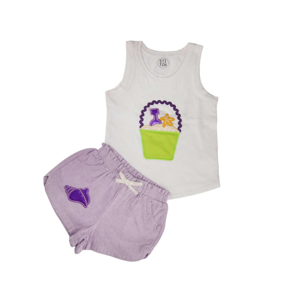 Sandy Shell Short & T-shirt SetSandy Shell Short & T-shirt Set