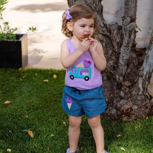 Purple Ice cream set.