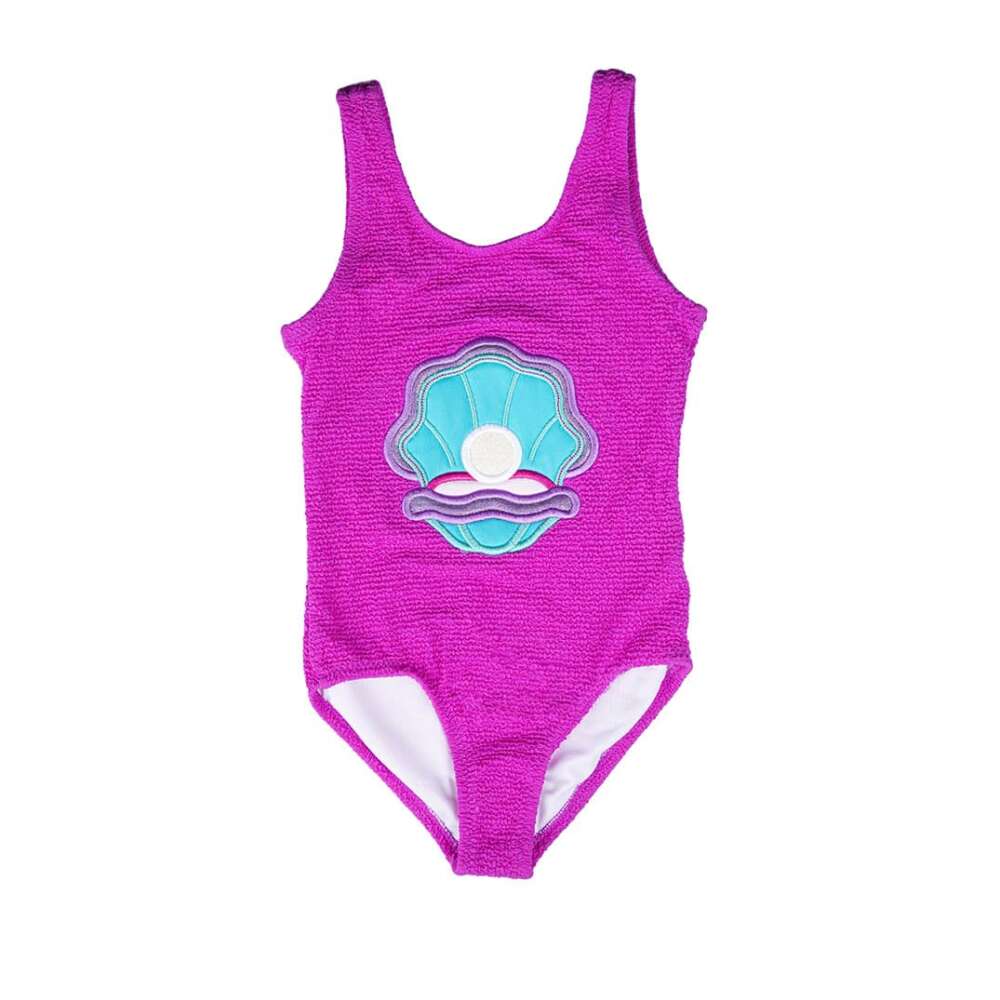 Crinkle Pink Oyster Swimsuit