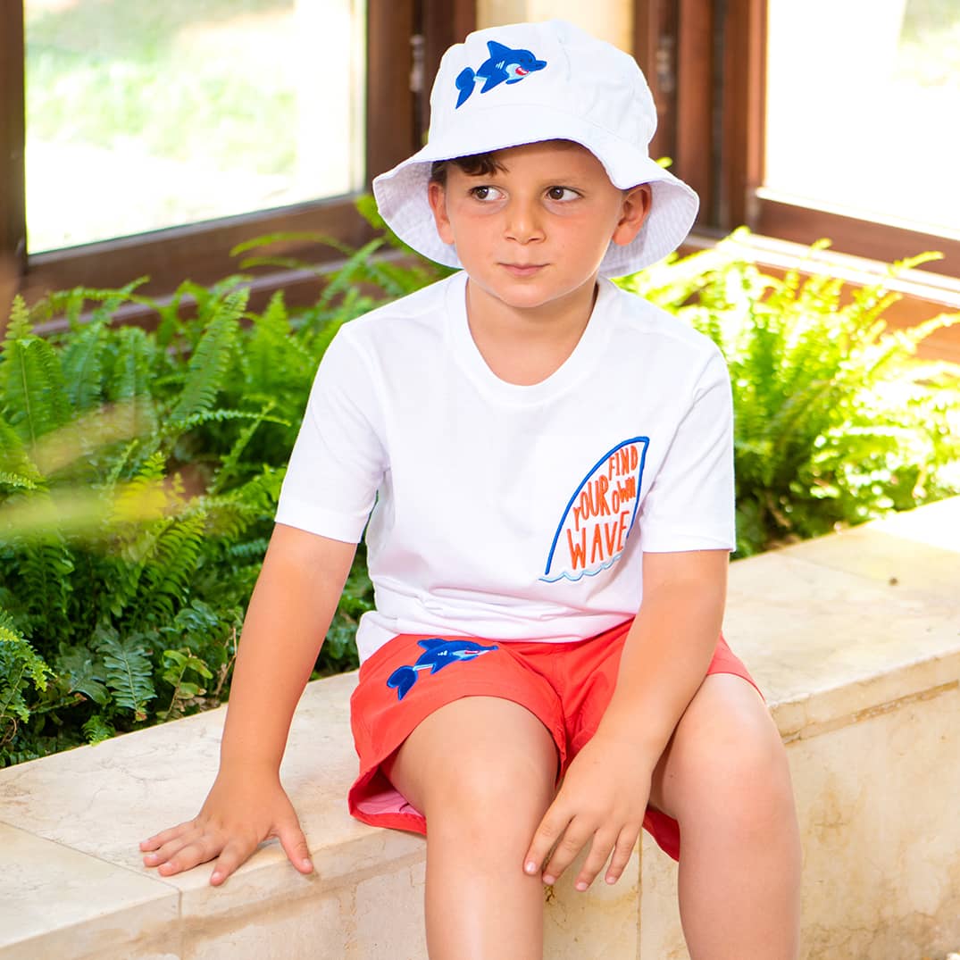 Shark Swim Shorts & T-shirt Set - Image 2