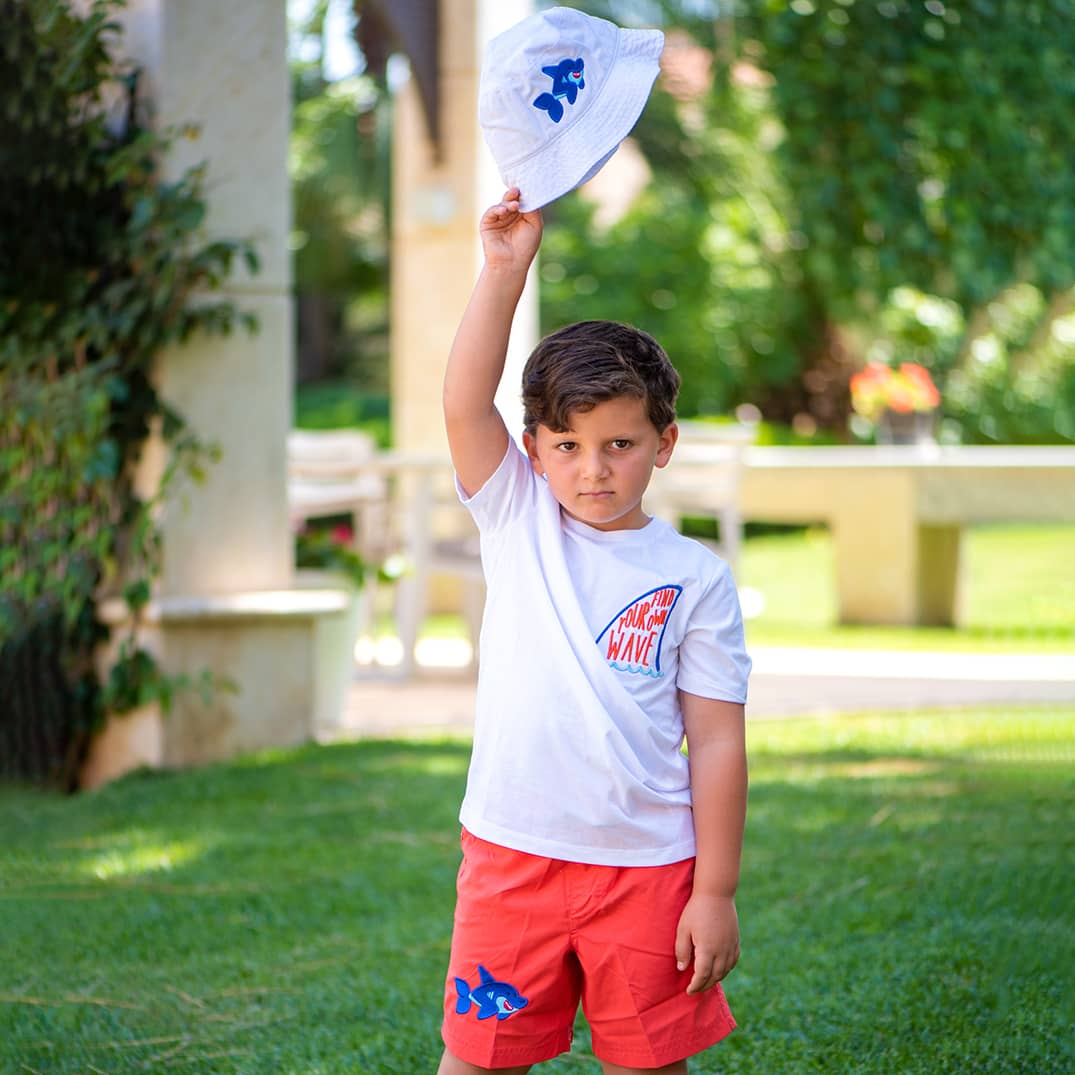 Shark Swim Shorts & T-shirt Set - Image 3