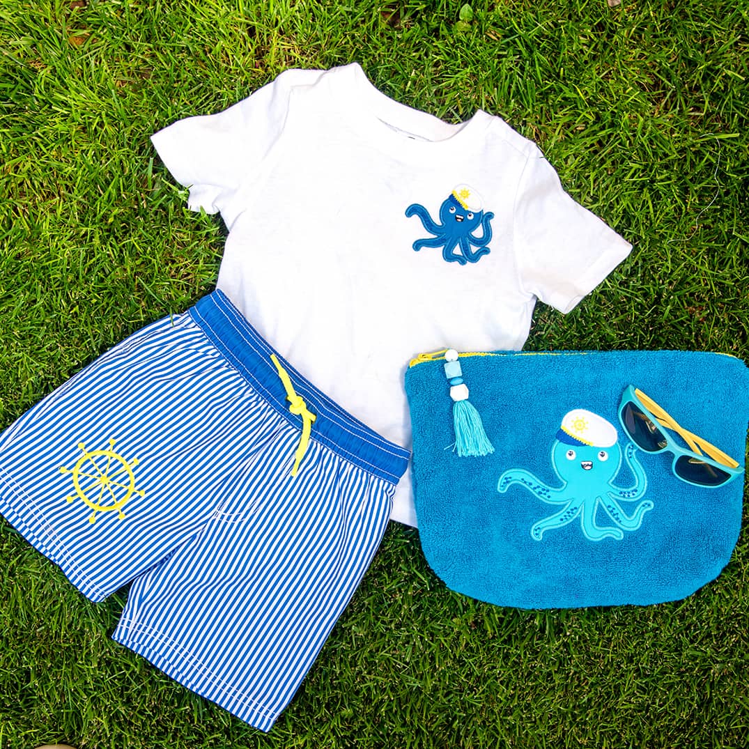 Octopus swim short & T-shirt set - Image 3