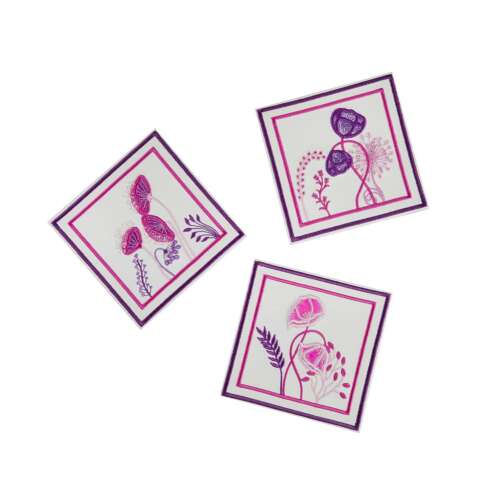 Pink Floral Coasters