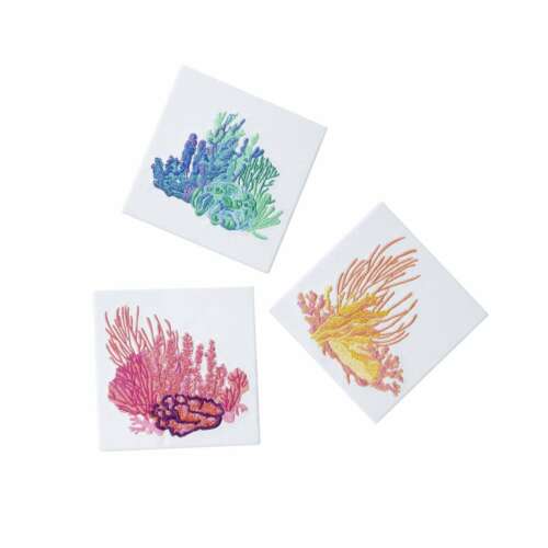Vibrant Coral Coasters