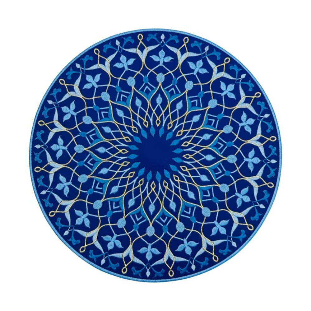 Round Placemats in Royal Blue - Set of 2