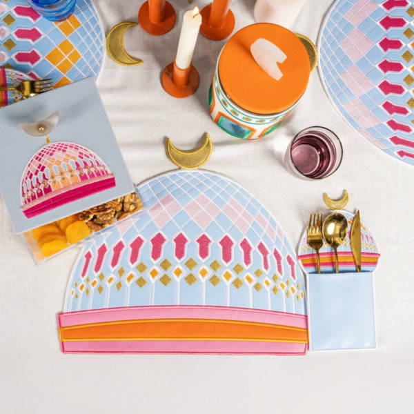 Pink Dome Placemats - set of 2 - Image 2