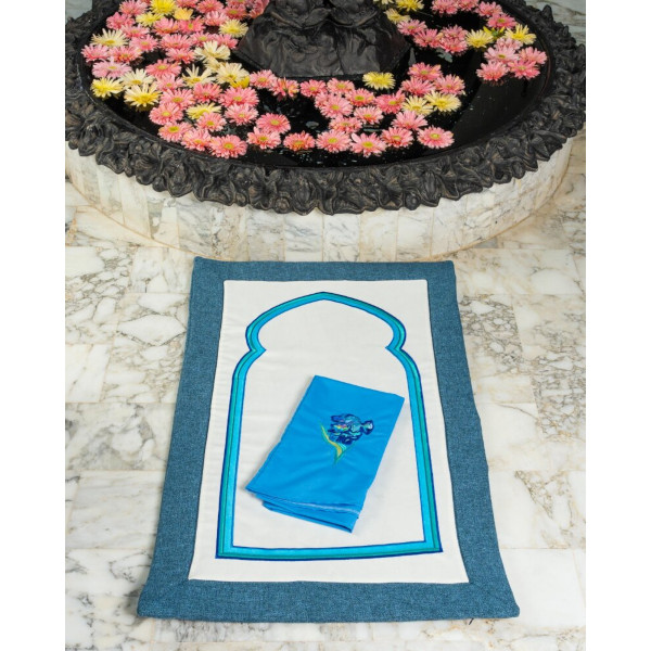 Blue Floral Praying clothes - Image 2