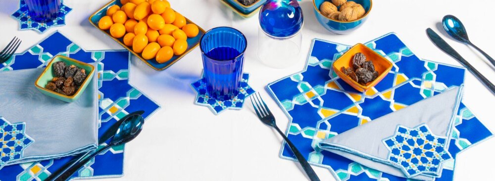 Oriental star coasters- set of 4 - Image 2