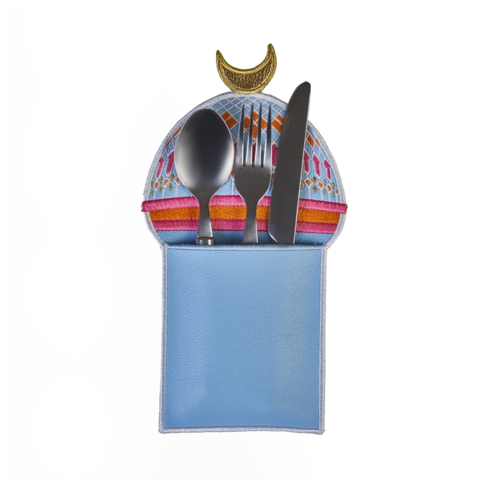 Pink Dome cutlery pouch - set of 2 - Image 3