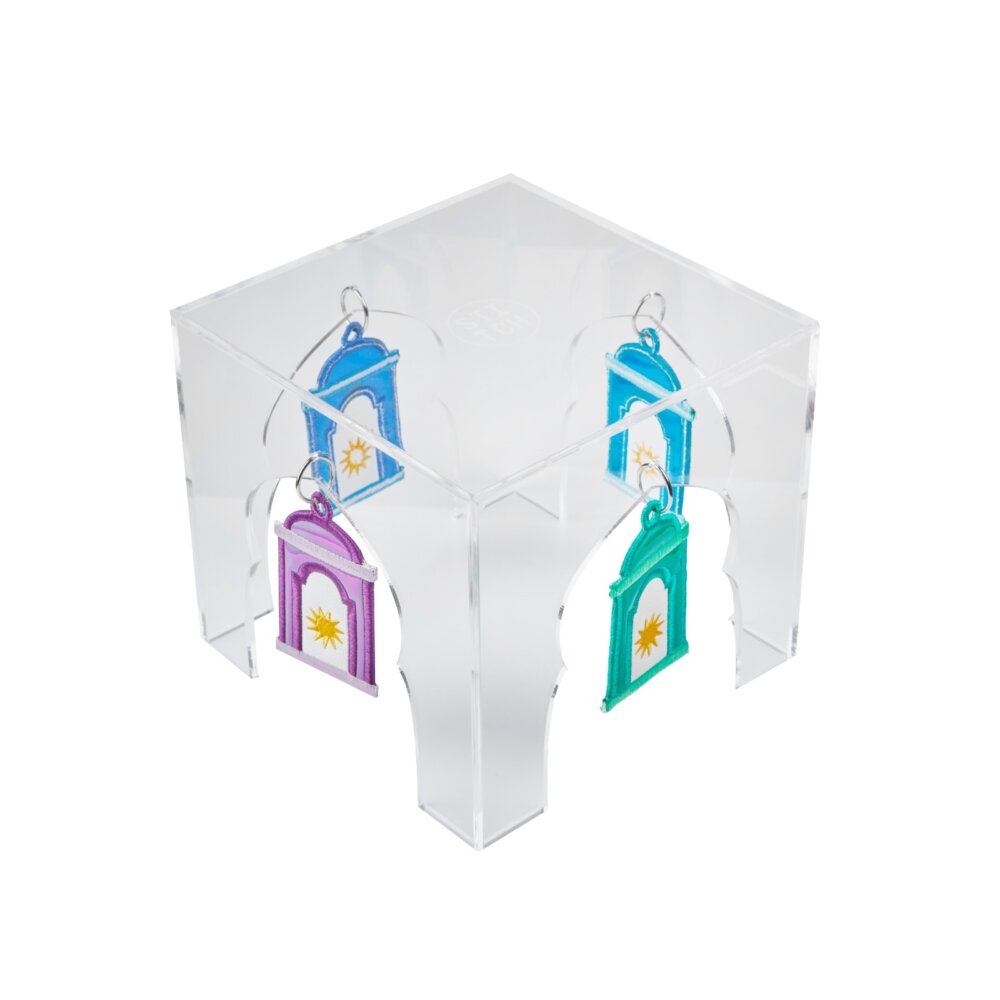 Acrylic Stand with Colorful Lanterns